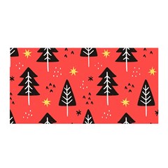 Christmas Tree,snow Star Satin Wrap 35  X 70  by nate14shop