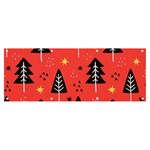 Christmas Tree,snow Star Banner and Sign 8  x 3  Front