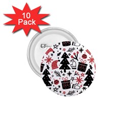 Christmas Tree-background-jawelry Bel,gift 1 75  Buttons (10 Pack) by nate14shop