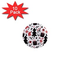 Christmas Tree-background-jawelry Bel,gift 1  Mini Magnet (10 Pack)  by nate14shop