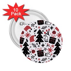 Christmas Tree-background-jawelry Bel,gift 2 25  Buttons (10 Pack)  by nate14shop