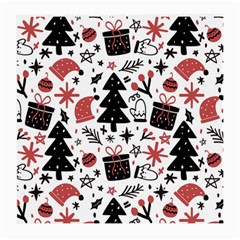 Christmas Tree-background-jawelry Bel,gift Medium Glasses Cloth (2 Sides) by nate14shop