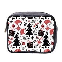 Christmas Tree-background-jawelry Bel,gift Mini Toiletries Bag (two Sides) by nate14shop