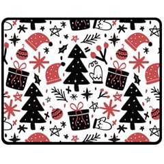 Christmas Tree-background-jawelry Bel,gift Fleece Blanket (medium)  by nate14shop