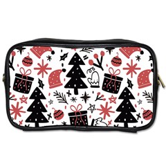 Christmas Tree-background-jawelry Bel,gift Toiletries Bag (two Sides) by nate14shop