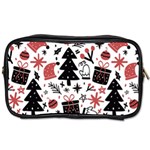 Christmas Tree-background-jawelry Bel,gift Toiletries Bag (Two Sides) Front