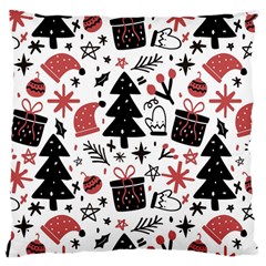 Christmas Tree-background-jawelry Bel,gift Large Cushion Case (two Sides) by nate14shop