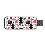 Christmas Tree-background-jawelry Bel,gift Portable USB Flash (Two Sides) Front