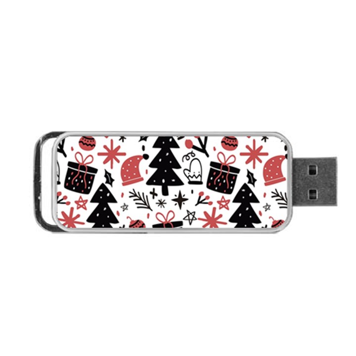 Christmas Tree-background-jawelry Bel,gift Portable USB Flash (Two Sides)