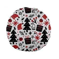 Christmas Tree-background-jawelry Bel,gift Standard 15  Premium Round Cushions by nate14shop