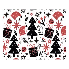 Christmas Tree-background-jawelry Bel,gift Double Sided Flano Blanket (large)  by nate14shop