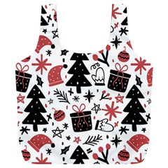 Christmas Tree-background-jawelry Bel,gift Full Print Recycle Bag (xxxl) by nate14shop