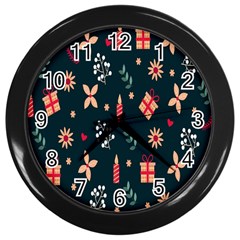 Christmas-birthday Gifts Wall Clock (black) by nate14shop