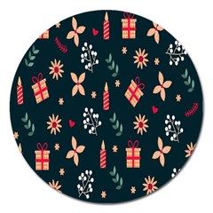 Christmas-birthday Gifts Magnet 5  (round) by nate14shop