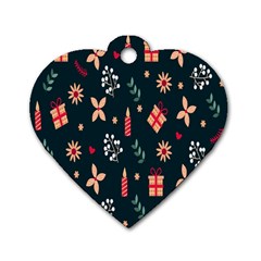 Christmas-birthday Gifts Dog Tag Heart (two Sides) by nate14shop