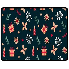 Christmas-birthday Gifts Double Sided Fleece Blanket (medium)  by nate14shop