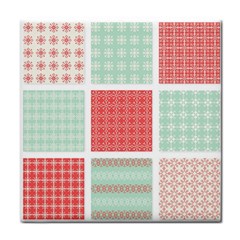 Christmas Greeting Card Design Tile Coaster by nate14shop