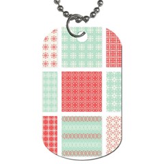 Christmas Greeting Card Design Dog Tag (one Side) by nate14shop