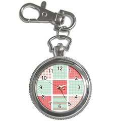 Christmas Greeting Card Design Key Chain Watches by nate14shop