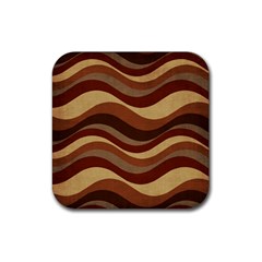 Backgrounds-lines Dark Rubber Coaster (square) by nate14shop