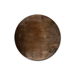 Background-wood Pattern Dark Rubber Coaster (round) by nate14shop