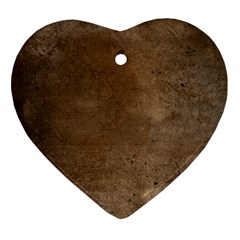 Background-wood Pattern Dark Heart Ornament (two Sides) by nate14shop