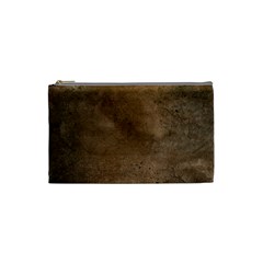 Background-wood Pattern Dark Cosmetic Bag (small) by nate14shop