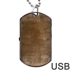 Background-wood Pattern Dark Dog Tag Usb Flash (one Side) by nate14shop