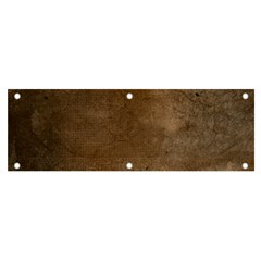 Background-wood Pattern Dark Banner And Sign 6  X 2 