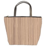 Background-wood Pattern Bucket Bag Front