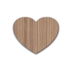 Background-wood Pattern Rubber Heart Coaster (4 Pack) by nate14shop