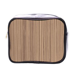 Background-wood Pattern Mini Toiletries Bag (one Side) by nate14shop