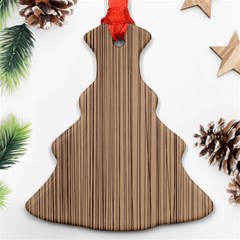 Background-wood Pattern Christmas Tree Ornament (two Sides) by nate14shop