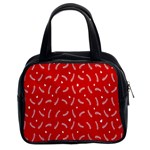 Christmas Pattern,love Red Classic Handbag (Two Sides) Front