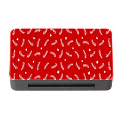 Christmas Pattern,love Red Memory Card Reader With Cf by nate14shop