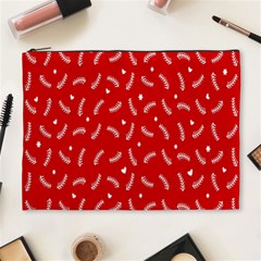 Christmas Pattern,love Red Cosmetic Bag (xl) by nate14shop