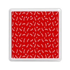 Christmas Pattern,love Red Memory Card Reader (square) by nate14shop