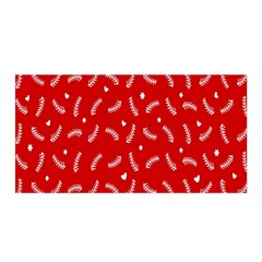 Christmas Pattern,love Red Satin Wrap 35  X 70  by nate14shop