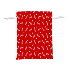 Christmas Pattern,love Red Lightweight Drawstring Pouch (s) by nate14shop