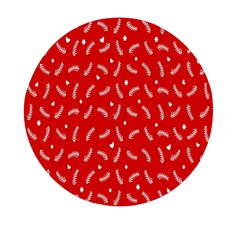 Christmas Pattern,love Red Mini Round Pill Box (pack Of 3) by nate14shop