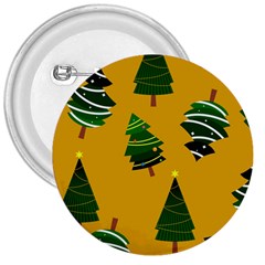 Christmas Tree,yellow 3  Buttons by nate14shop