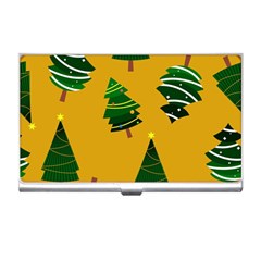 Christmas Tree,yellow Business Card Holder by nate14shop