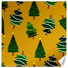 Christmas Tree,yellow Canvas 12  X 12  by nate14shop