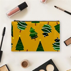 Christmas Tree,yellow Cosmetic Bag (medium) by nate14shop