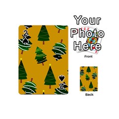 Christmas Tree,yellow Playing Cards 54 Designs (mini) by nate14shop