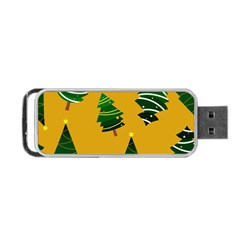 Christmas Tree,yellow Portable Usb Flash (one Side) by nate14shop