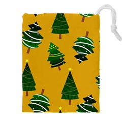 Christmas Tree,yellow Drawstring Pouch (4xl)