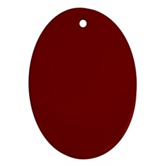 Christmas-maroon Ornament (oval)