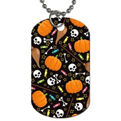 Halloween Pattern 3 Dog Tag (two Sides) by designsbymallika