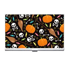 Halloween Pattern 3 Business Card Holder by designsbymallika